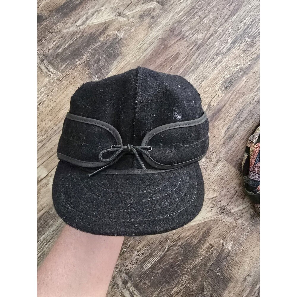 The Original Stormy Kromer Black Hat, size 7 3/8